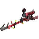Strange Festivized Snowflake Swirled Sniper Rifle (Battle Scarred)