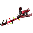 Unusual Festivized Specialized Killstreak Snowflake Swirled Sniper Rifle (Well-Worn) (Hot)