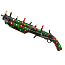 Unusual Festivized Killstreak Gifting Mann's Wrapping Paper Shotgun (Well-Worn) (Isotope)
