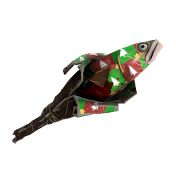 free tf2 item Gifting Mann's Wrapping Paper Holy Mackerel (Battle Scarred)