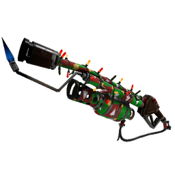 Festivized Gifting Mann's Wrapping Paper Flame Thrower (Well-Worn)