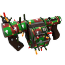 Unusual Festivized Killstreak Gifting Mann's Wrapping Paper Stickybomb Launcher (Field-Tested) (Isotope)