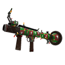 Unusual Festivized Specialized Killstreak Gifting Mann's Wrapping Paper Rocket Launcher (Battle Scarred) (Hot)