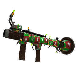 Festivized Gifting Mann's Wrapping Paper Rocket Launcher (Well-Worn)