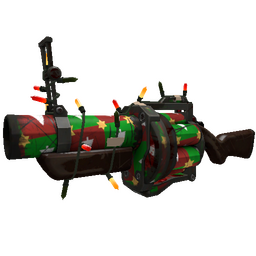 Strange Festivized Gifting Mann's Wrapping Paper Grenade Launcher (Battle Scarred)