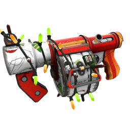 Unusual Festivized Snow Globalization Stickybomb Launcher (Field-Tested)