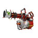 Unusual Festivized Snow Globalization Minigun (Well-Worn) (Isotope)