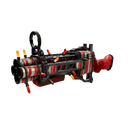 Strange Festivized Peppermint Swirl Iron Bomber (Battle Scarred)