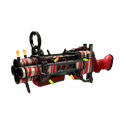 Strange Festivized Professional Killstreak Peppermint Swirl Iron Bomber (Well-Worn)