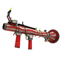 Unusual Festivized Peppermint Swirl Rocket Launcher (Well-Worn) (Hot)