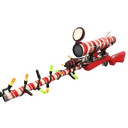 Unusual Festivized Specialized Killstreak Peppermint Swirl Sniper Rifle (Field-Tested) (Cool)