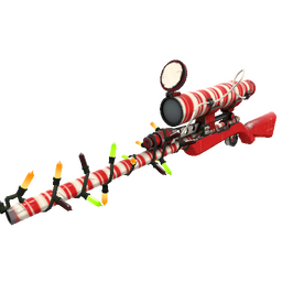 Festivized Peppermint Swirl Sniper Rifle (Field-Tested)