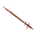 Strange Unusual Professional Killstreak Peppermint Swirl Claidheamh Mòr (Field-Tested) (Hot)