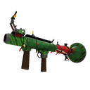 Unusual Festivized Specialized Killstreak Elfin Enamel Rocket Launcher (Well-Worn) (Hot)