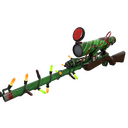 Unusual Festivized Specialized Killstreak Elfin Enamel Sniper Rifle (Well-Worn) (Hot)