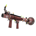 Unusual Festivized Specialized Killstreak Seriously Snowed Rocket Launcher (Well-Worn) (Isotope)