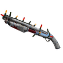Unusual Festivized Specialized Killstreak Igloo Shotgun (Battle Scarred) (Cool)