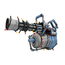 Unusual Festivized Killstreak Igloo Minigun (Battle Scarred) (Cool)