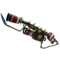 Strange Festivized Professional Killstreak Smissmas Village Flame Thrower (Field-Tested)