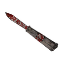 Unusual Frost Ornamented Knife (Well-Worn)