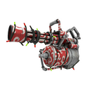 Strange Festivized Frost Ornamented Minigun (Well-Worn)