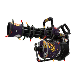 Strange Festivized Specialized Killstreak Calavera Canvas Minigun (Field-Tested)