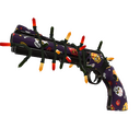 Unusual Festivized Professional Killstreak Calavera Canvas Revolver (Minimal Wear) (Cool)