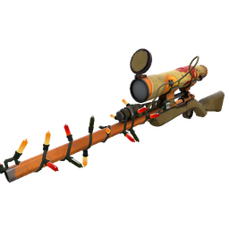 free tf2 item Festivized Pumpkin Pied Sniper Rifle (Well-Worn)