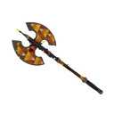 Strange Festivized Specialized Killstreak Candy Coated Scotsman's Skullcutter (Battle Scarred)