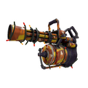 Strange Festivized Killstreak Candy Coated Minigun (Battle Scarred)