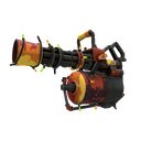 Unusual Festivized Killstreak Organ-ically Hellraised Minigun (Minimal Wear) (Hot)