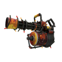 Strange Unusual Festivized Specialized Killstreak Organ-ically Hellraised Minigun (Well-Worn) (Hot)