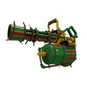 Unusual Festivized Professional Killstreak Winterland Wrapped Minigun (Factory New) (Isotope)