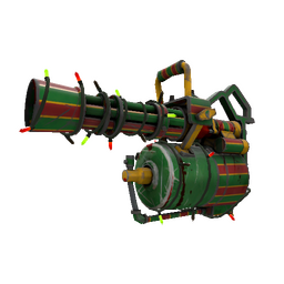 free tf2 item Festivized Winterland Wrapped Minigun (Battle Scarred)