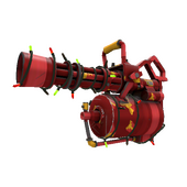 Unusual Festivized Professional Killstreak Gift Wrapped Minigun (Minimal Wear) (Cool)