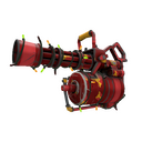 Strange Festivized Gift Wrapped Minigun (Well-Worn)