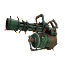 Unusual Festivized Professional Killstreak Alpine Minigun (Well-Worn) (Cool)