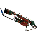 Strange Festivized Killstreak Sleighin' Style Flame Thrower (Minimal Wear)