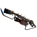 Unusual Festivized Killstreak Sleighin' Style Flame Thrower (Battle Scarred) (Isotope)