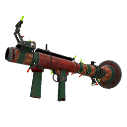 Festivized Sleighin' Style Rocket Launcher (Battle Scarred)