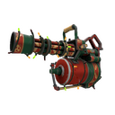 Unusual Festivized Sleighin' Style Minigun (Field-Tested) (Hot)