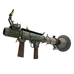 Strange Festivized Specialized Killstreak Smissmas Camo Rocket Launcher (Field-Tested)