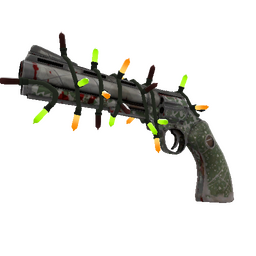 Strange Festivized Smissmas Camo Revolver (Battle Scarred)