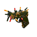 Unusual Festivized Professional Killstreak Gourdy Green Winger (Field-Tested) (Isotope)