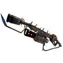 Unusual Festivized Specialized Killstreak Spider's Cluster Flame Thrower (Battle Scarred) (Isotope)