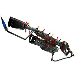 free tf2 item Strange Festivized Death Deluxe Flame Thrower (Well-Worn)