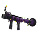 Unusual Festivized Portal Plastered Rocket Launcher (Well-Worn) (Isotope)