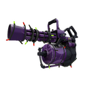 Strange Unusual Festivized Professional Killstreak Portal Plastered Minigun (Minimal Wear) (Hot)