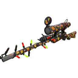 free tf2 item Festivized Sweet Toothed Sniper Rifle (Battle Scarred)