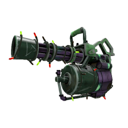 free tf2 item Strange Festivized Specialized Killstreak Misfortunate Minigun (Well-Worn)